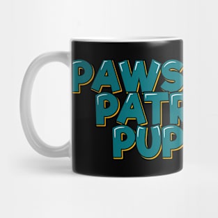 Pawsitively Patriotic Lettering Design Mug